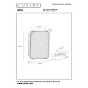 Lucide Tischleuchte MESH, 1xE27 - 23x12x32,5cm, schwarz