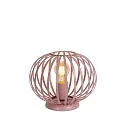 table lamp MERLINA round E27 IP20, pink