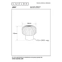 table lamp JANY round E14 IP20, gold matt, brass, smoky colour 