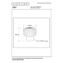 Lucide table lamp JANY round E14 IP20, smoky colour, black 
