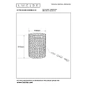 Lucide table lamp EXTRAVAGANZA MARBELOUS cylindrical E14 IP20, transparent 