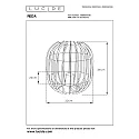 Lucide table lamp REDA oval E27 IP20, black 