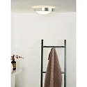 Lucide ceiling luminaire FRESH round E27 IP44, chrome matt