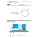 Lucide ceiling luminaire FRESH round E27 IP44, chrome matt