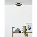 Lucide ceiling luminaire FOSKAL LED round, switchable IP20, black 