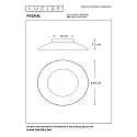 LED Deckenleuchte FOSKAL, Ø 34,5 cm, 1x12W, 2700K, messing