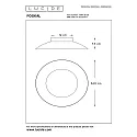 Lucide ceiling luminaire FOSKAL LED round, switchable IP20, black 