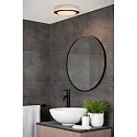 Lucide ceiling luminaire DIMY LED round IP21, opal, black dimmable
