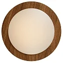 Lucide ceiling luminaire DIMY LED round IP21, wood, opal dimmable