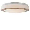 Lucide ceiling luminaire DIMY LED round IP21, wood, opal dimmable