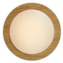 Lucide LED Deckenleuchte DIMY Badleuchte, Ø 28,6 cm, 1x12W, 3000K, IP21, dimmbar, Holz hell