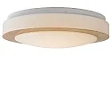 Lucide LED Deckenleuchte DIMY Badleuchte, Ø 28,6 cm, 1x12W, 3000K, IP21, dimmbar, Holz hell