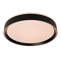 LED Deckenleuchte NURIA, Ø 40 cm, 1x24W, 2700K, dimmbar, schwarz
