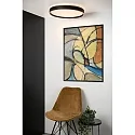 Lucide ceiling luminaire NURIA LED round IP20, black dimmable