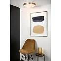 Lucide LED Deckenleuchte MALIN, Ø 39 cm, 1x24W, 2700K, dimmbar, Gold matt, messing