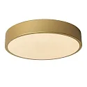 ceiling luminaire UNAR LED round IP20, gold matt, brass, opal dimmable