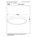Lucide ceiling luminaire UNAR LED round IP20, gold matt, brass, opal dimmable