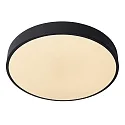 Lucide ceiling luminaire UNAR LED round IP20, opal, black dimmable