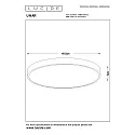 Lucide LED Deckenleuchte UNAR, Ø 50 cm, 1x36W, 2700K, dimmbar, Gold matt, messing