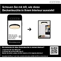 Lucide ceiling luminaire UNAR LED round IP20, opal, black dimmable