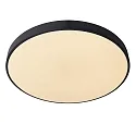 Lucide ceiling luminaire UNAR LED round IP20, opal, black dimmable