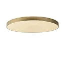 ceiling luminaire UNAR LED round IP20, gold matt, brass, opal dimmable