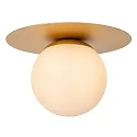Lucide Deckenleuchte TRICIA, Ø 25 cm, 1xE27, Gold matt, messing