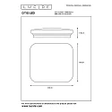 Lucide LED Deckenleuchte OTIS, 1x42W, 3000K, Opal