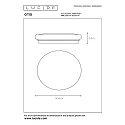 Lucide LED Deckenleuchte OTIS, Ø 26 cm, 1x14W, 3000K, Opal