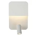 Lucide LED Wandleuchte BOXER, 1x10W, 3000K, Mit USB-Ladepunkt, weiß