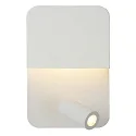 Lucide LED Wandleuchte BOXER, 1x10W, 3000K, Mit USB-Ladepunkt, weiß