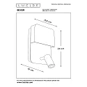 Lucide LED Wandleuchte BOXER, 1x10W, 3000K, Mit USB-Ladepunkt, weiß