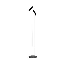 LED Stehlleuchte Mit Leselampe PHILON, Ø 23 cm, 2x4,5W, 3000K, schwarz