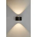 LED Spot EASY LENS WALL LED, 38°, 2x 6W, 1800-2700K, IP20, Dim-To-Warm, schwarz