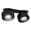Lumexx LED Spot EASY LENS DOUBLE LED, 2-flammig, 38°, 2x 12W, 1800-2700K, IP20, Dim-To-Warm, schwarz