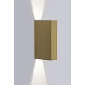 Lumexx outdoor wall luminaire SLIM FLEX up / down IP65, gold dimmable