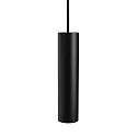Pendelleuchte TUBE FLEX S25 Ø 6cm x H 25cm 1x GU10 IP20, schwarz