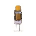LED Stiftsockellampe, Ø1cm / L 3.2cm, 12V AC, G4, 1W 2700K 100lm, schaltbar, klar