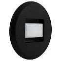 wall recessed luminaire TINA ROUND round, rotatable, direct / indirect, switchable IP20, black 