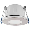 LED Einbauleuchte TEGO SLIM DOWNLIGHT, DA Ø 6.8cm, IP65, dimmbar (U-Dim), feuerbeständig, 5.5W 4000K 450lm 90°, nickel