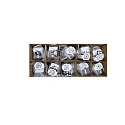 outdoor recessed luminaire TEGO SLIM DOWNLIGHT 68MM rigid, set of 10 IP65, nickel dimmable