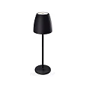 Outdoor LED  Akku Tischleuchte TAVOLA  IP54, 2W 2700K 200lm 90°, mit Touch-Dimmer + USB-C Netzteil, nachtschwarz