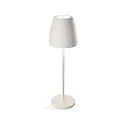Outdoor LED  Akku Tischleuchte TAVOLA  IP54, 2W 2700K 200lm 90°, mit Touch-Dimmer + USB-C Netzteil, antikweiß