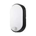 Outdoor LED Flächenleuchte BULKA OVAL inkl. PIR Sensor, IP54, 10W 4000K 700lm 120°