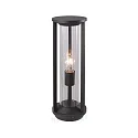 Pollerleuchte CILLO, IP65, Höhe 50cm, E27 max. 15W, Alu-Druckguss anthrazit / Glaszylinder klar