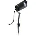 Megatron Außenstrahler GARTIA, IP65, GU10 max. 35W, inkl. Erdspieß + Bodenplatte, mit 150cm Kabel + Schnellverbinder M20, Anthrazit