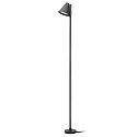 Outdoor Stehleuchte GARTIA, IP65, GU10 max. 20W, mit Erdspieß + Bodenplatte, 100cm Kabel + Schnellverbinder M20, Anthrazit