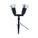 Erdspießstrahler CAPPI 2, IP44, für 2x Outdoor LED E27 PAR38 max. 16W, schwarz, inkl. Zuleitung 300cm