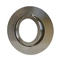 Recessed ring DECOCLIC, round, IP20, opening Ø 6.8cm, 230V / 12V, swiveling, incl. GU10- and GU5.3 socket, brushed iron