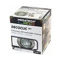 Recessed ring set DECOCLIC, round, opening Ø 6.8cm, incl. socket + MM26642 (dimmable), brushed iron